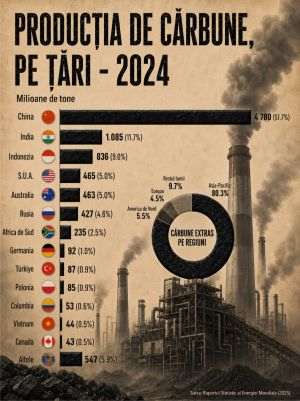 China produces more coal than the rest of the world combined